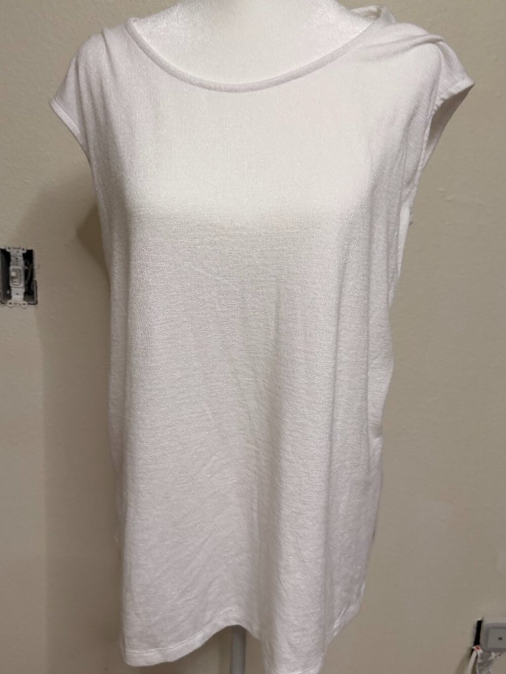 Banana Republic White Oversized Top Size Medium